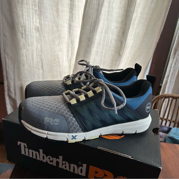 Timberland PRO Radius Composite Safety Toe Sneakers Work Shoes Blue Women’s 8 - Picture 1 of 8